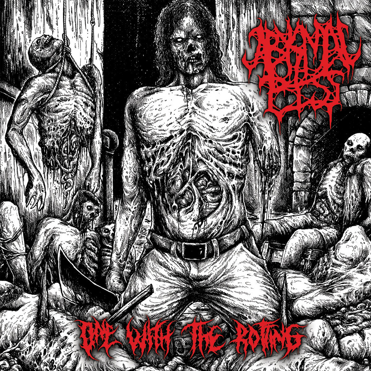 Abysmal Piss - One With The Rotting CD cover art