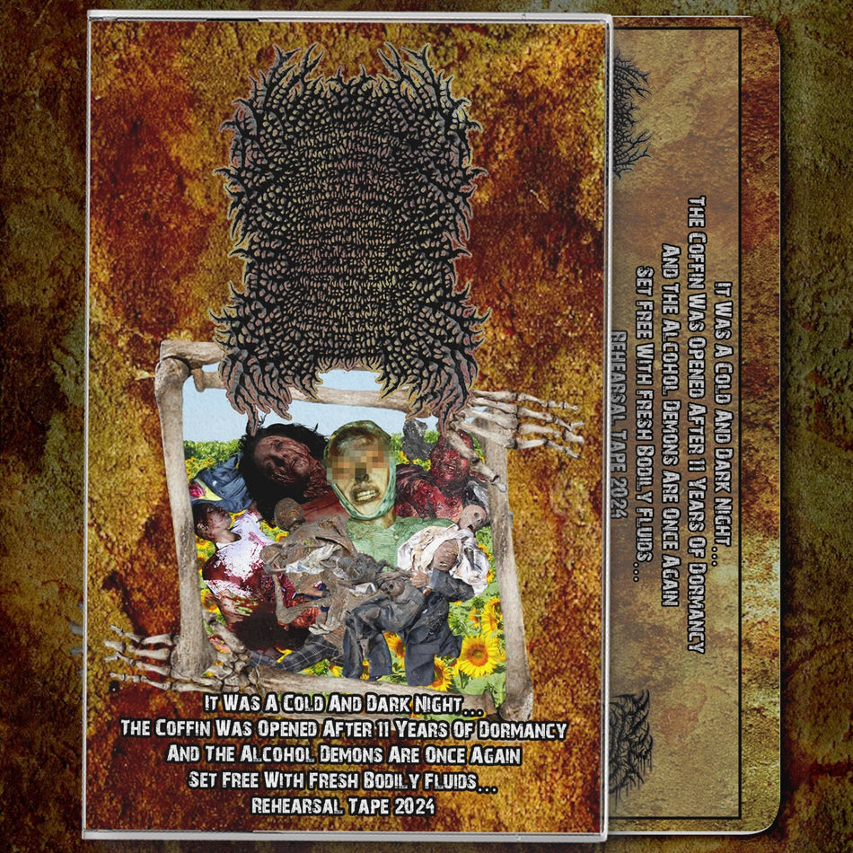 55Gore - It Was A Cold And Dark Night… The Coffin Was Opened After 11 Years Of Dormancy And The Alcohol Demons Are Once Again Set Free With Fresh Bodily Fluids… Rehearsal Tape 2024 |  Rancid Offal Records