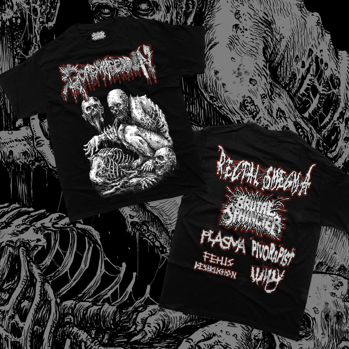 Goremageddon 2024 Lineup T-Shirt  -  Unusual Horror