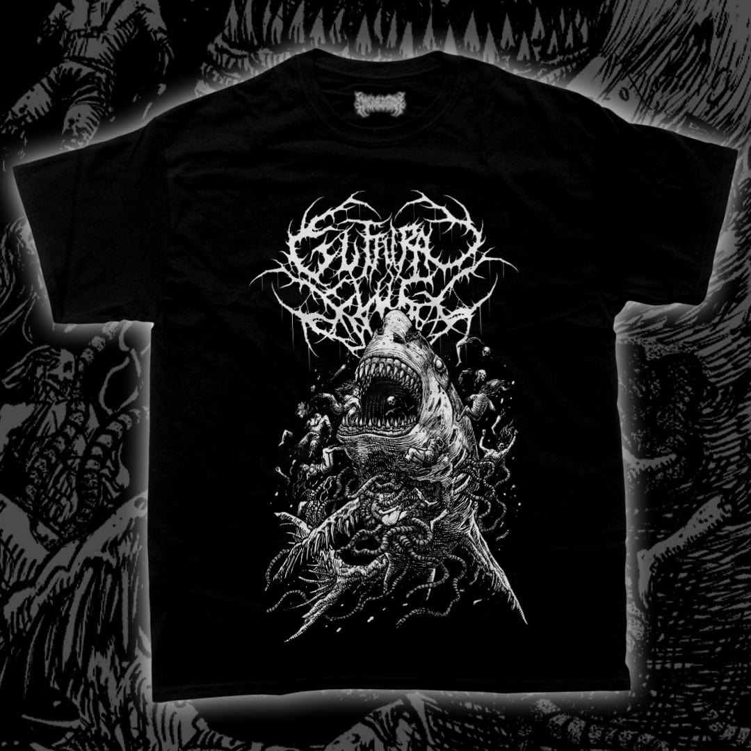 Guttural Slug - Zombie Shark T-Shirt |  Rancid Offal Records