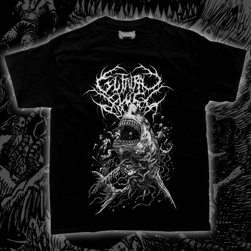 Guttural Slug - Zombie Shark T-Shirt |  Rancid Offal Records