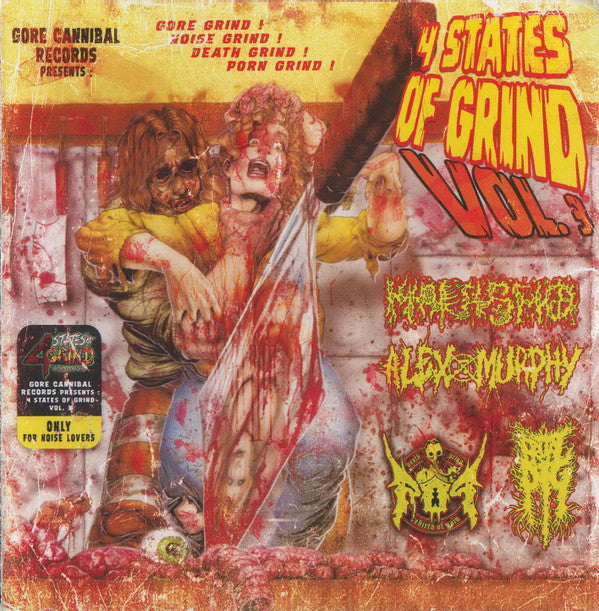 Marasmo / Alex Murphy / Rebirth Of Pain / Brutal Pig - 4 States Of Grind Vol. 3 CD cover art