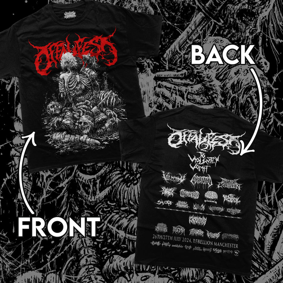 Offal Fest 2024 Lineup T-Shirt  -  Unusual Horror