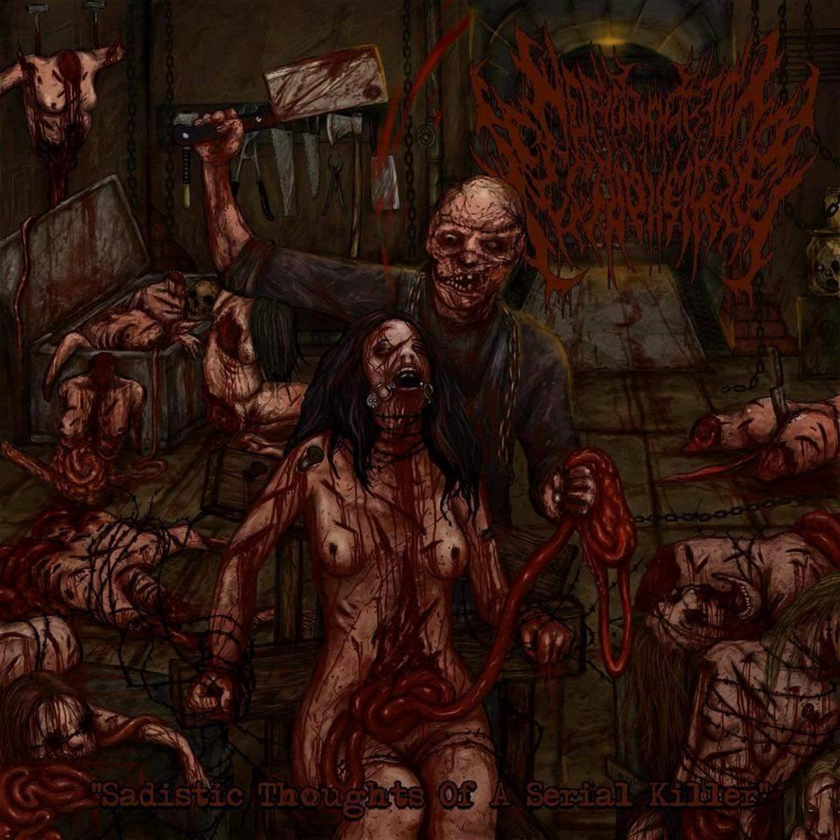 Homophobic Fecalpheliac - Sadistic Thoughts Of A Serial Killer CD cover art