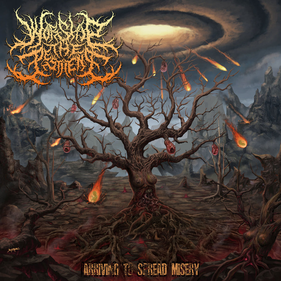 Worship The Pestilence - Arriving To Spread Misery CD cover art