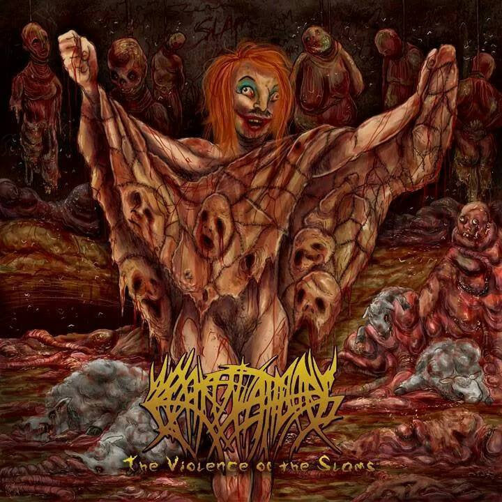 Crepitation - The Violence Of The Slams CD cover art