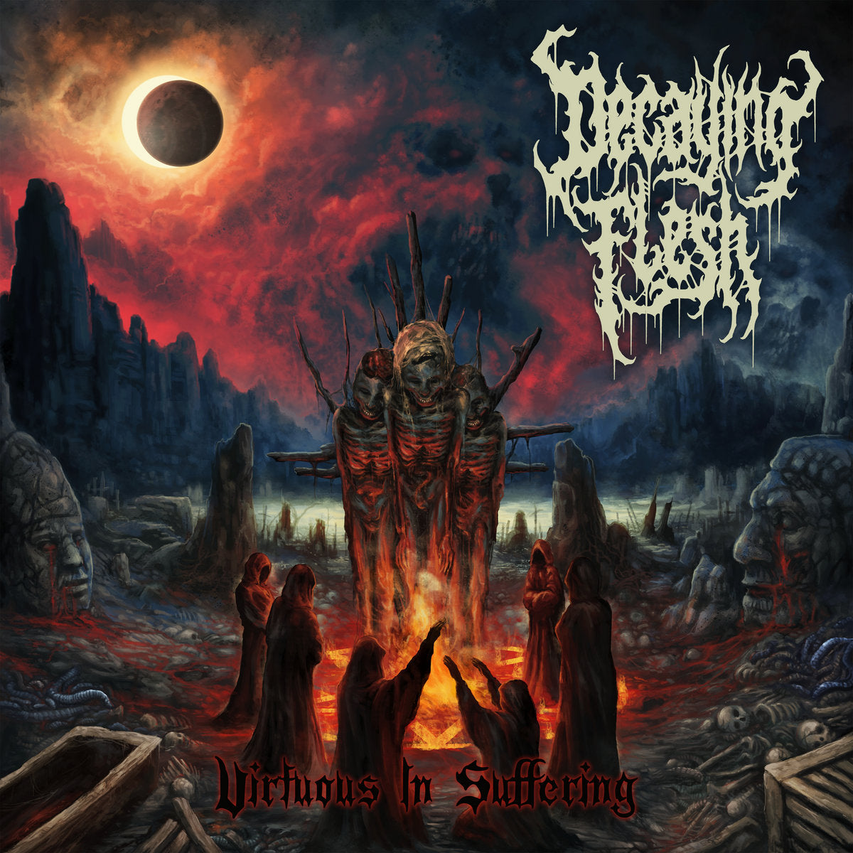 Decaying Flesh - Virtuous In Suffering CD cover art