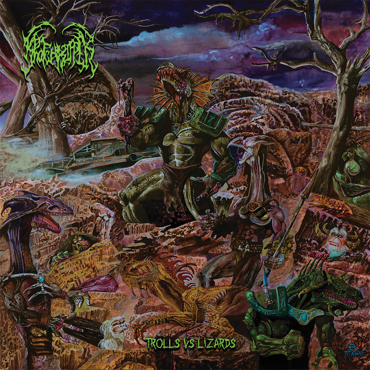 Krotchripper - Trolls Vs Lizards CD cover art