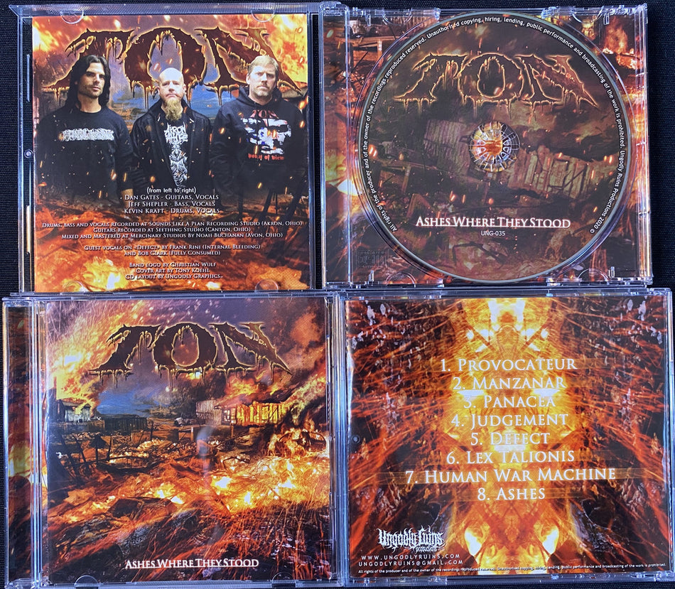 Ton - Ashes Where They Stood CD cover art