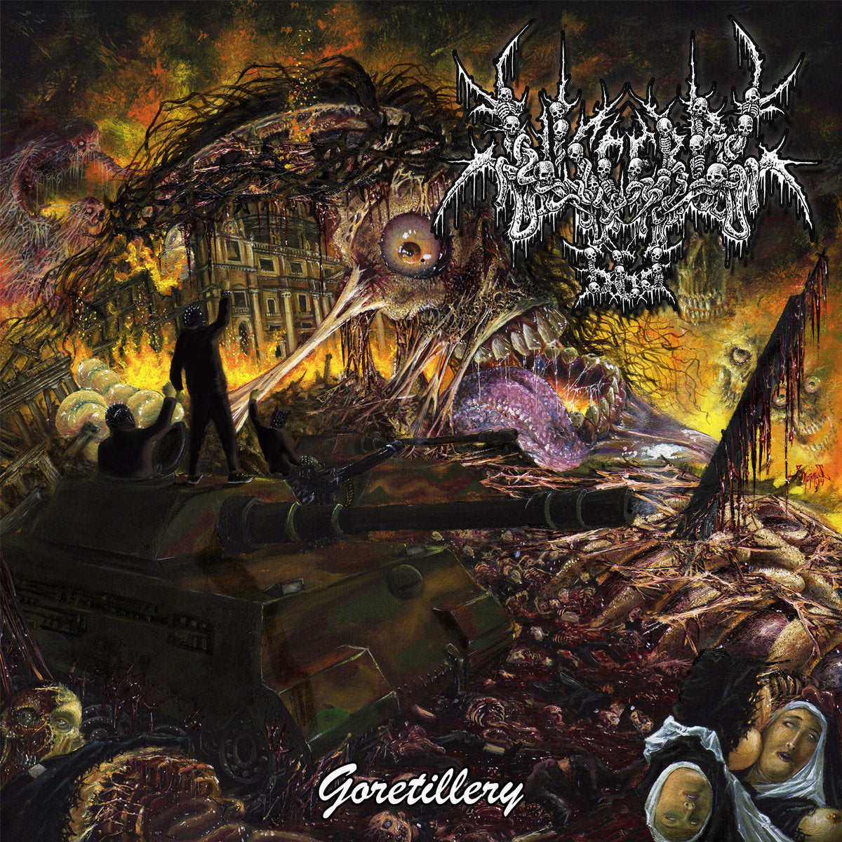 Visceral 666 - Goretillery CD cover art