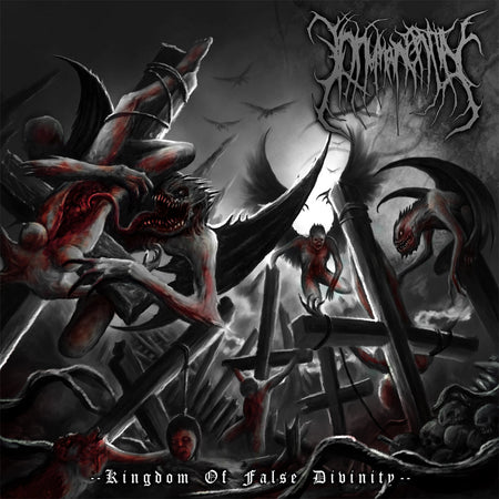Inhuman Entity - Kingdom of False Divinity CD cover art