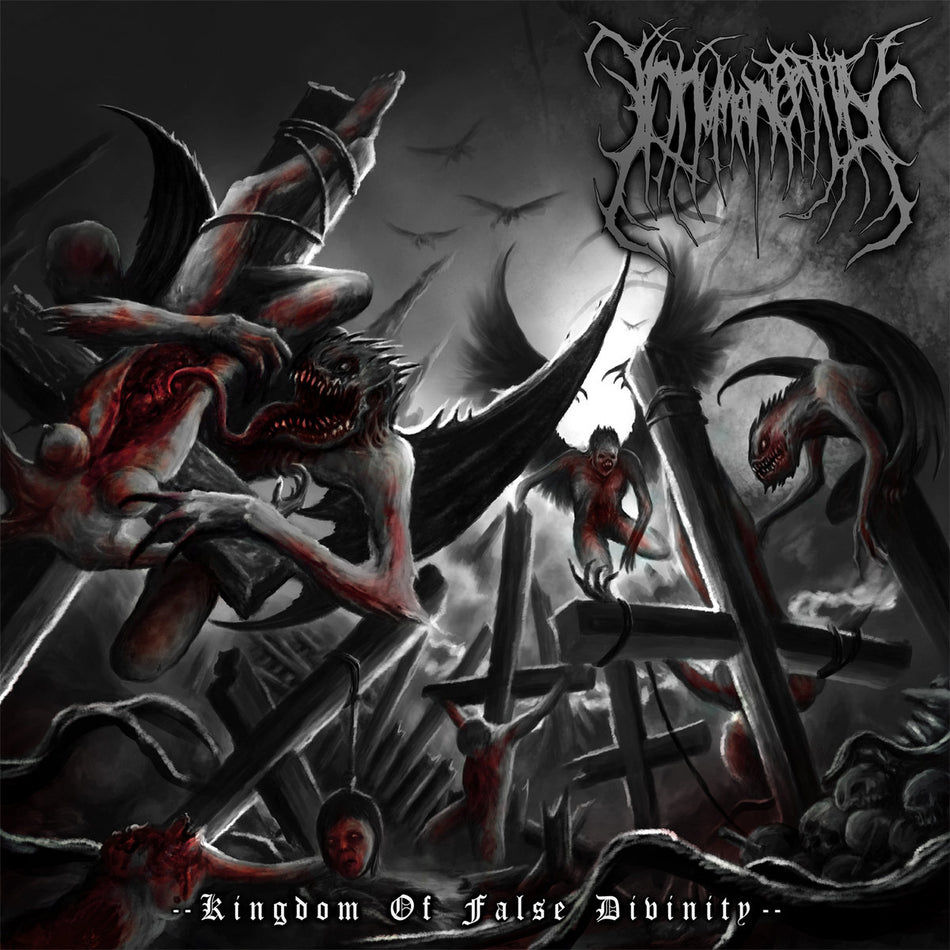 Inhuman Entity - Kingdom of False Divinity CD cover art
