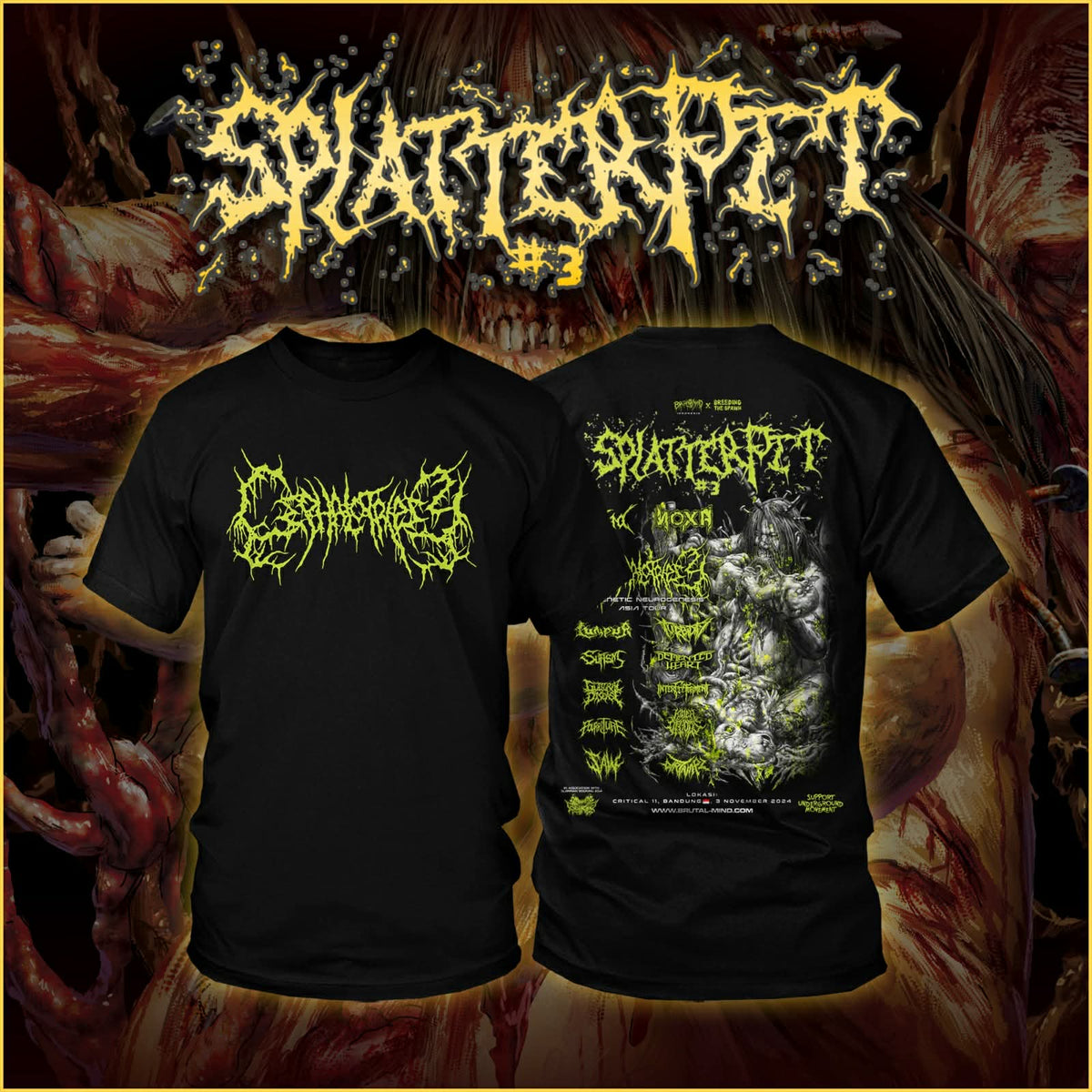 Cephalotripsy - Splatter Pit 3 T-Shirt