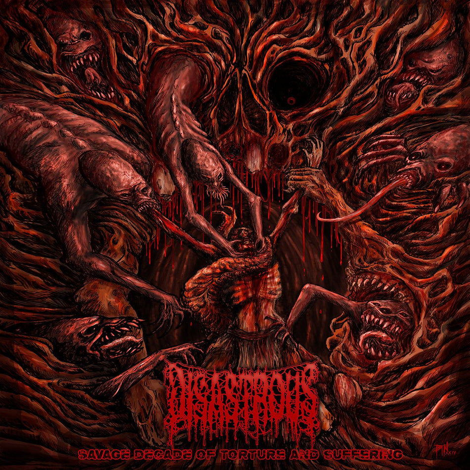 Disastrous - Savage Decade of Torture and Suffering (Compilation) CD cover art
