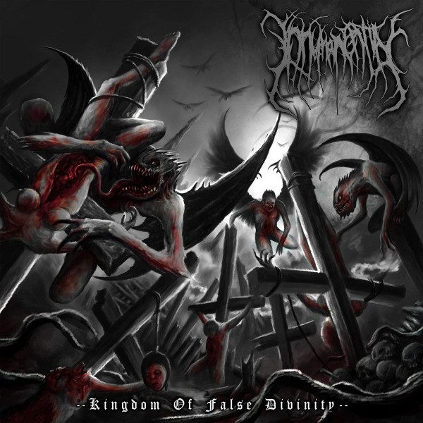 Inhuman Entity - Kingdom of False Divinity CD cover art