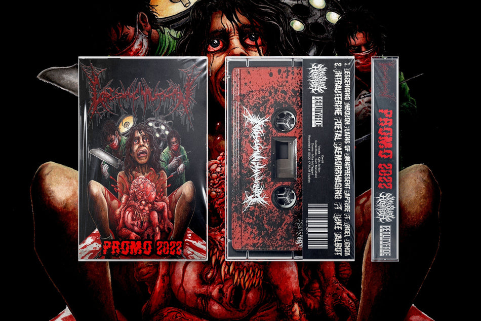 Coprocephalic Mutation - Promo 2022 Cassette - Red w/ Black Splatter |  Rancid Offal Records