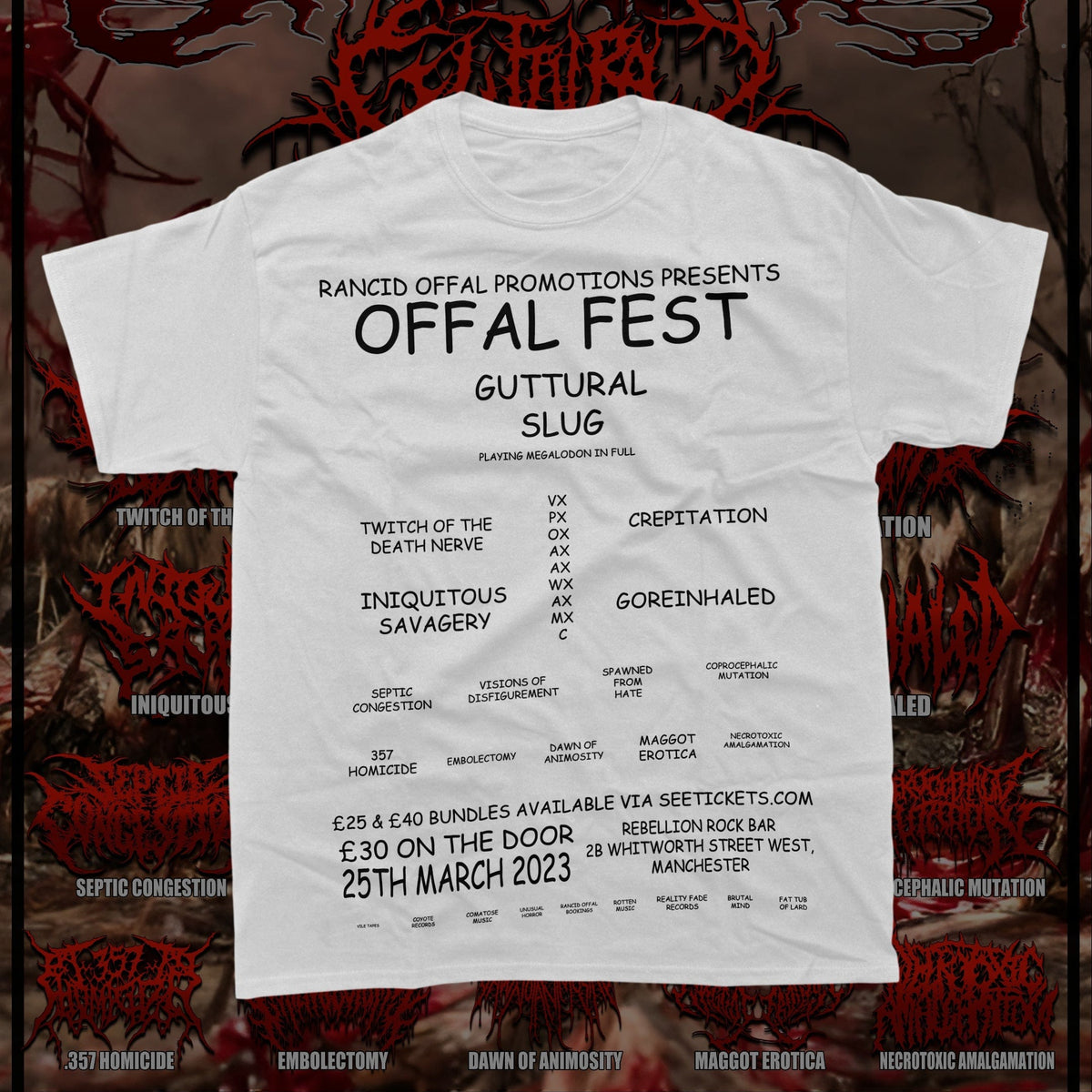 Boneless Offal Fest T-Shirt  -  Unusual Horror