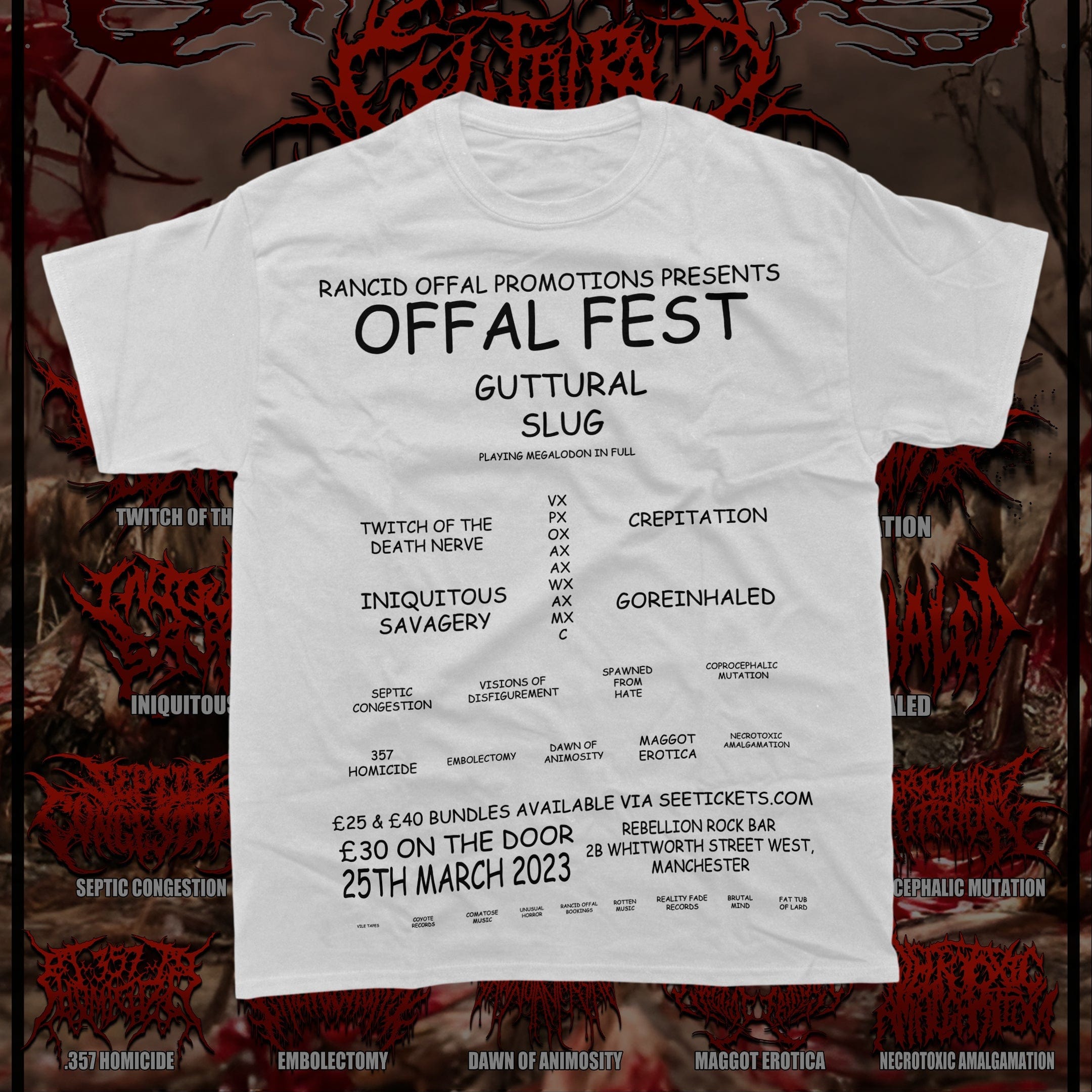 Boneless Offal Fest T-Shirt  -  Unusual Horror