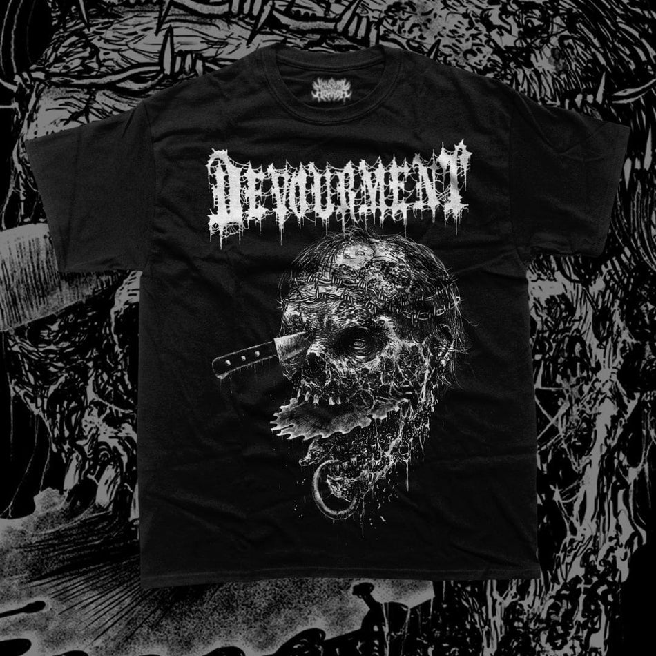 Devourment - Butchered Skull T-Shirt |  Rancid Offal Records