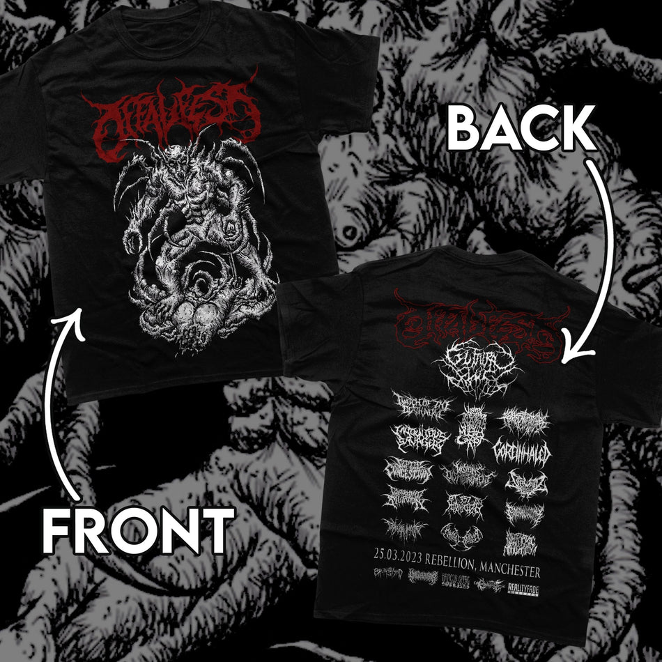 Offal Fest 2023 Lineup T-Shirt  -  Unusual Horror