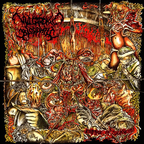 Vulgaroyal Bloodhill / Empire Of Sickness - split CD cover art