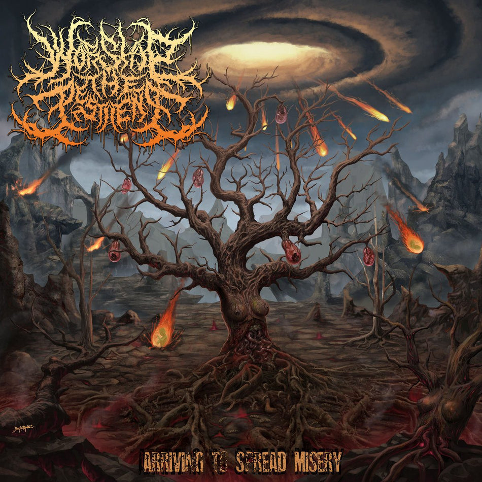 Worship The Pestilence - Arriving To Spread Misery CD cover art